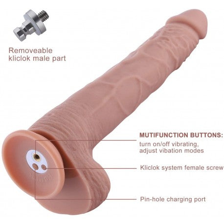 Hismith Extra-Length Vibrating Silicone Dildo
